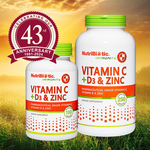Lifestyle scene showing morning routine with NutriBiotic supplements
