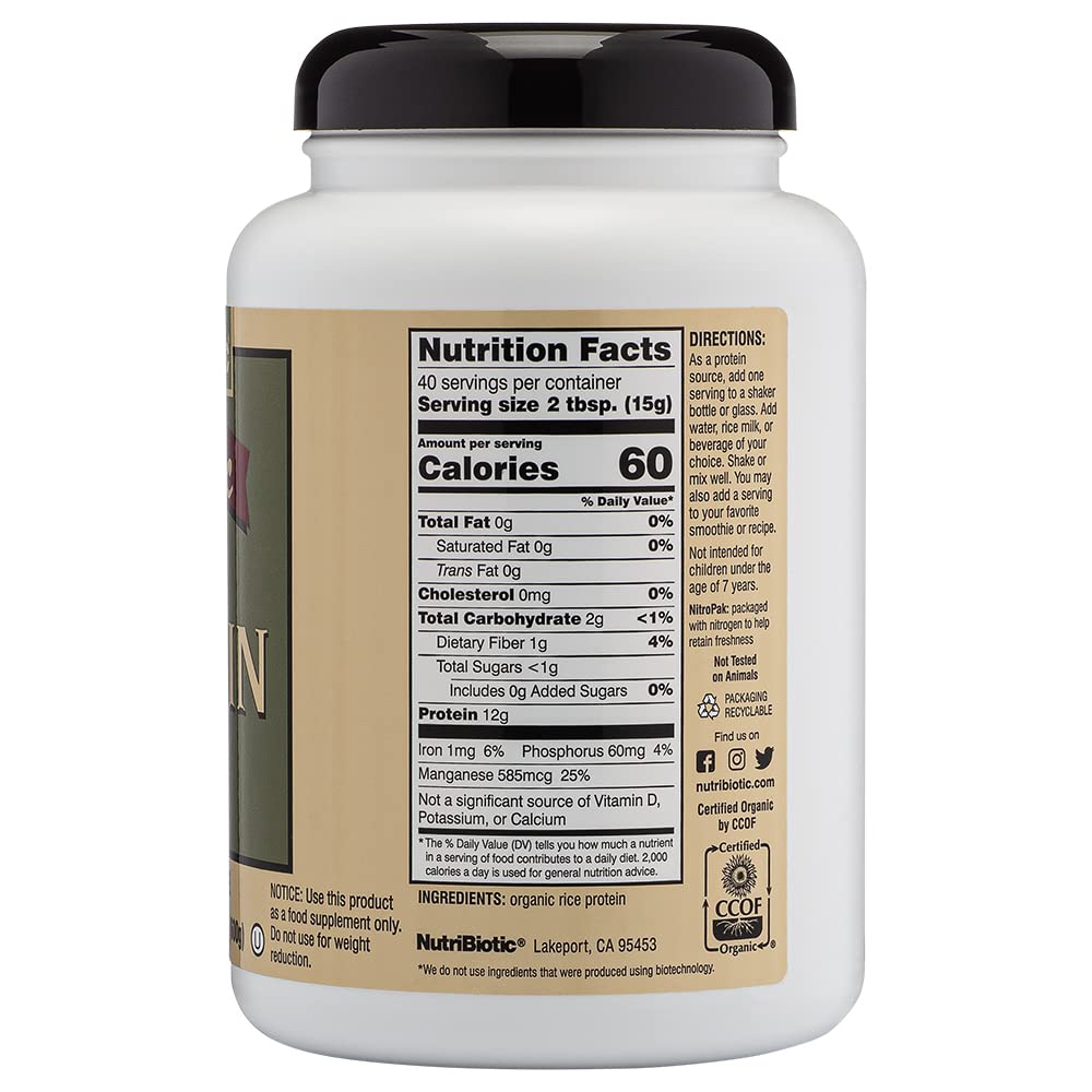 NutriBiotic organic kosher certification icon on packaging