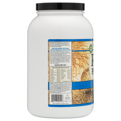 NutriBiotic Plain Rice Protein ingredients panel highlighting sprouted brown rice
