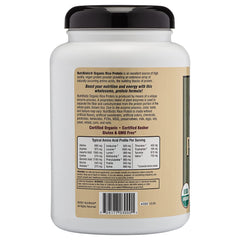 NutriBiotic rice protein powder with scoop for quick shakes