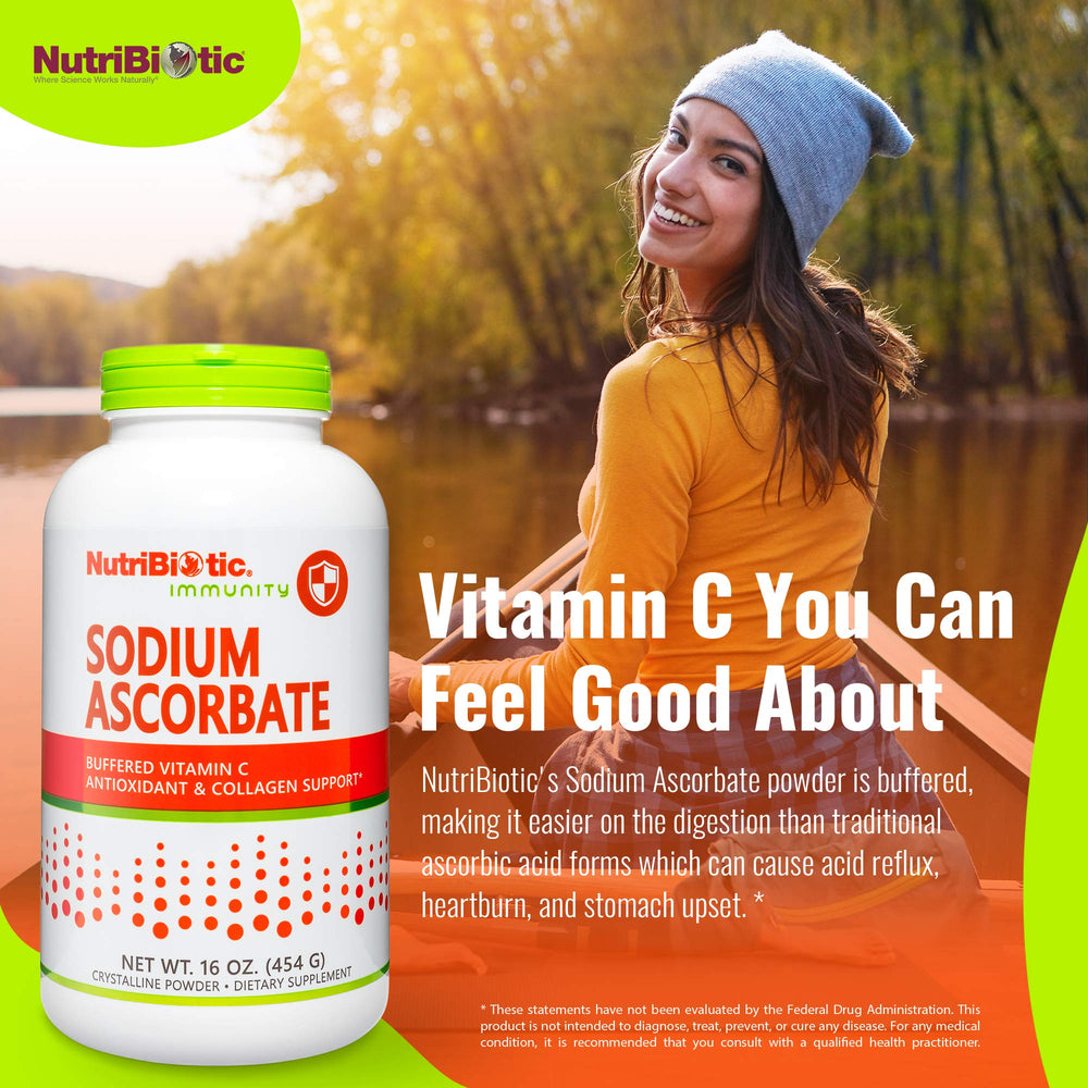 NutriBiotic sodium ascorbate kid-friendly taste gentle on palate