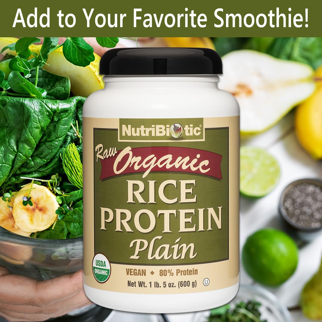 NutriBiotic vegan smoothie readiness with powder ready to blend
