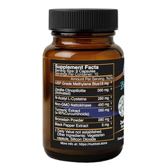 Nutricel nattokinase capsule close-up emphasizing non-GMO enzyme formulation