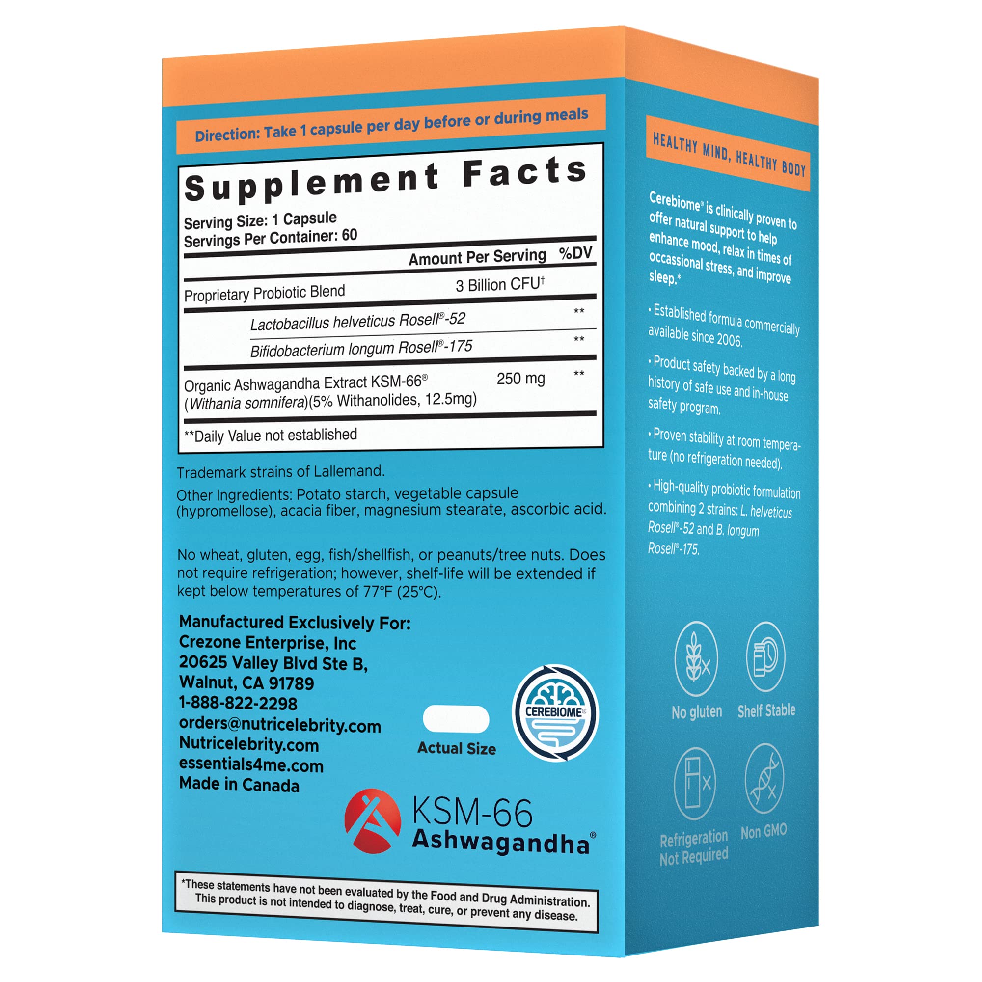 Nutricelebrity sleep support capsules in calm night setting