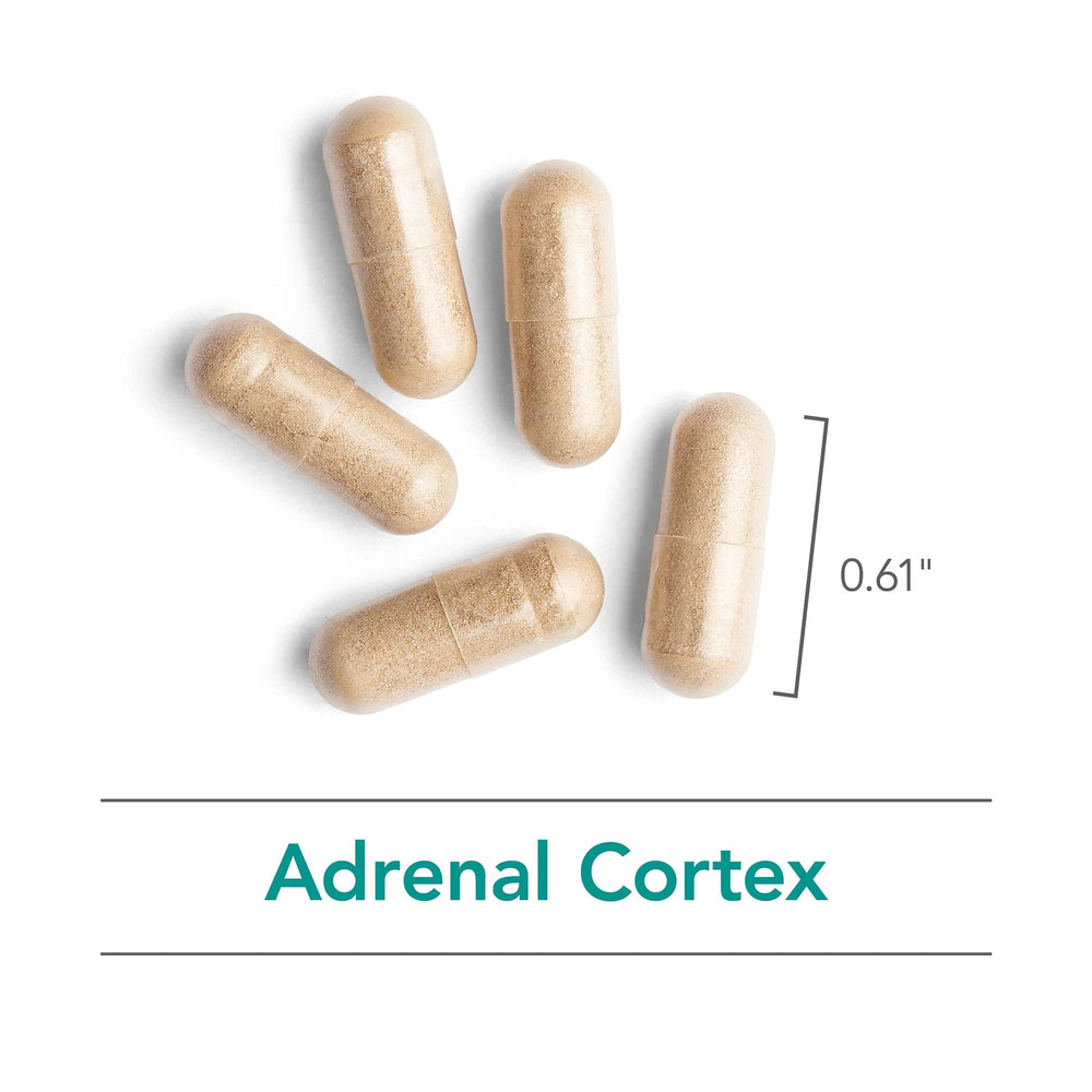 Argentina-raised glandular source reference on Nutricology Adrenal Support label.