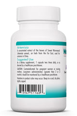 Nutricology Artemisia packaging shows hypoallergenic vegetarian capsules for mindful routines.