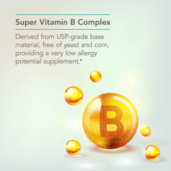 Nutricology B Complex capsules in hand ready for vegetarian supplementation.