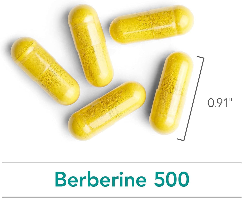 Nutricology Berberine ingredients label with high-purity Berberine HCl 97%