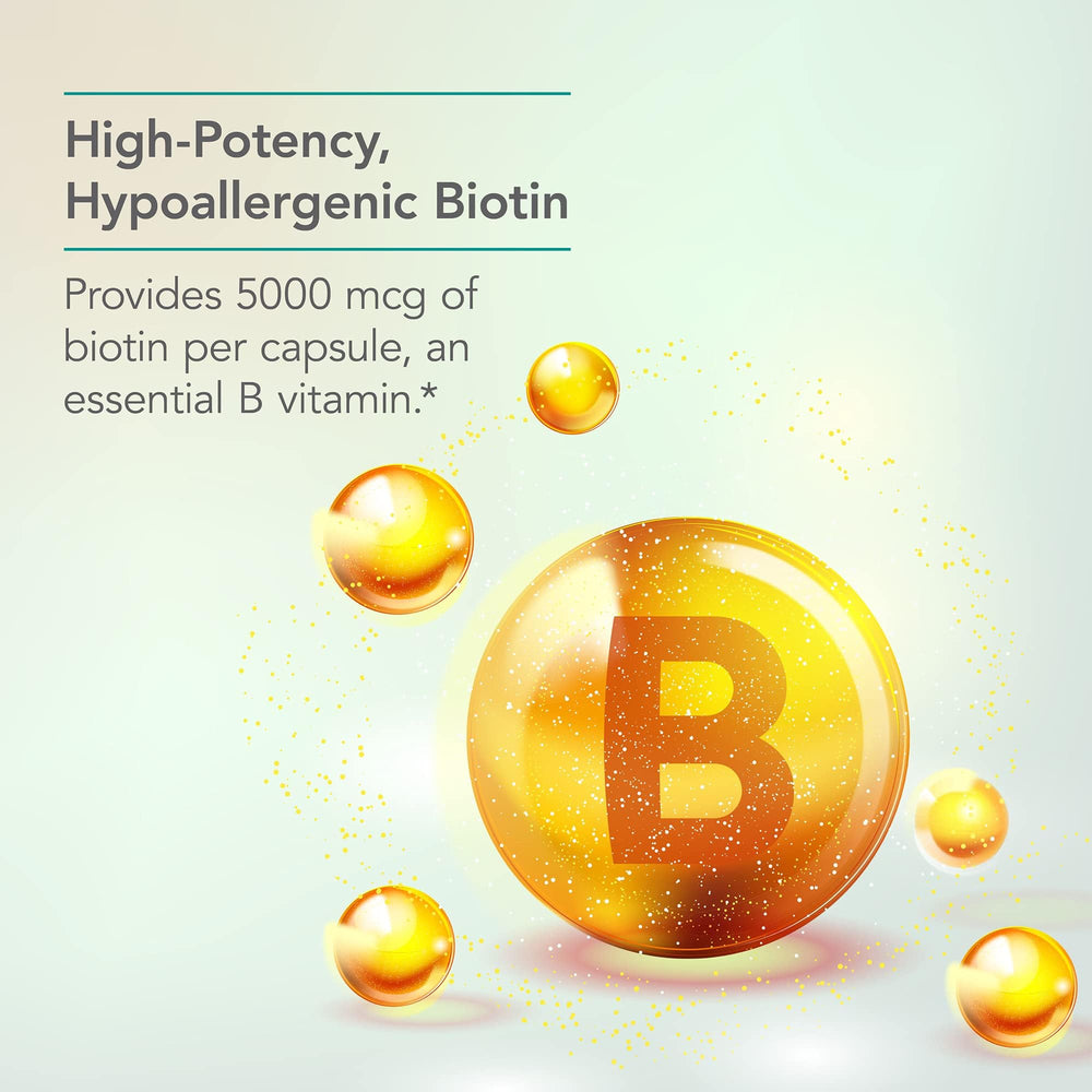 Nutricology Biotin 5000 energy support bottle illustrating everyday use.