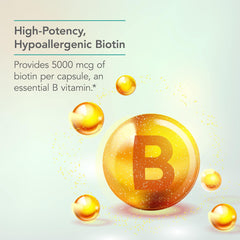 Nutricology Biotin 5000 energy support bottle illustrating everyday use.