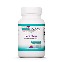 Nutricology Cat's Claw inner bark extract bottle with organic formula for joint support