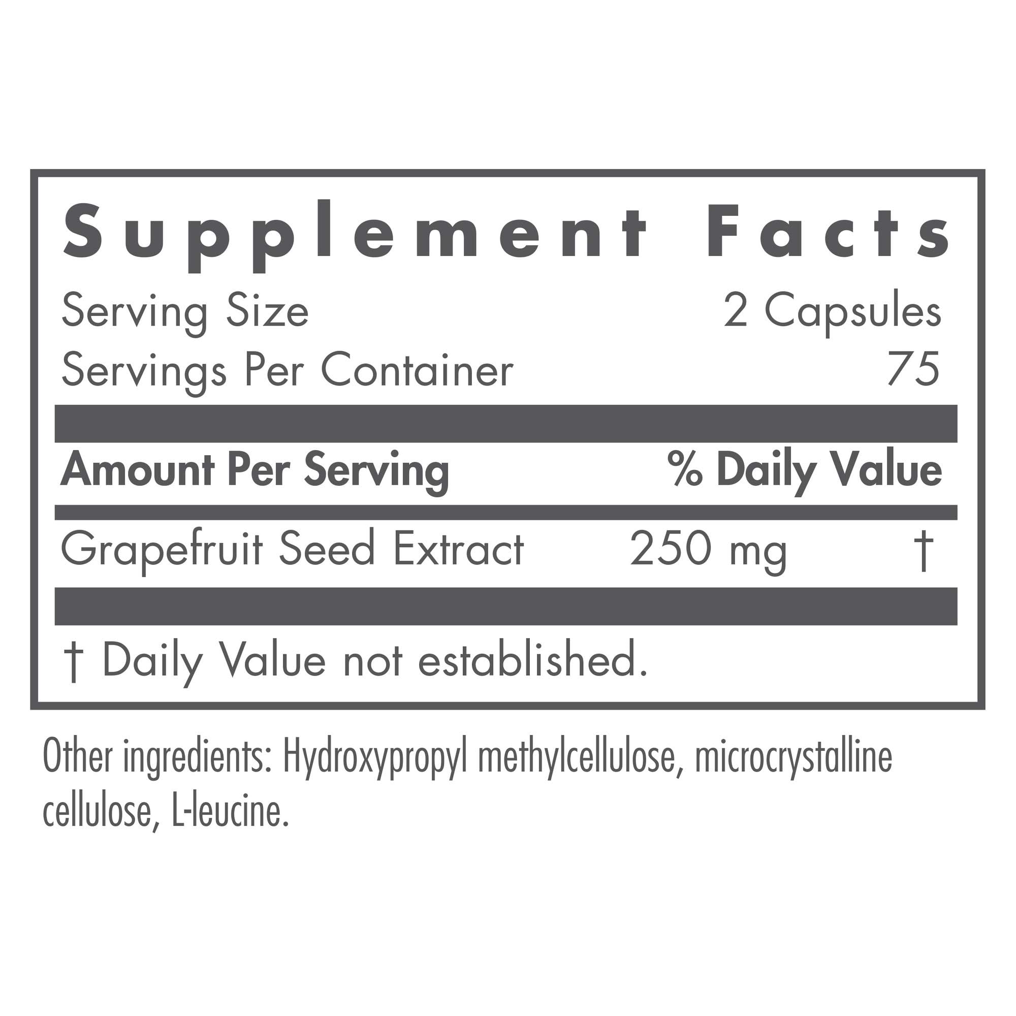 Nutricology Citrus Seed Extract capsules close-up: potent daily capsule for easy dosing