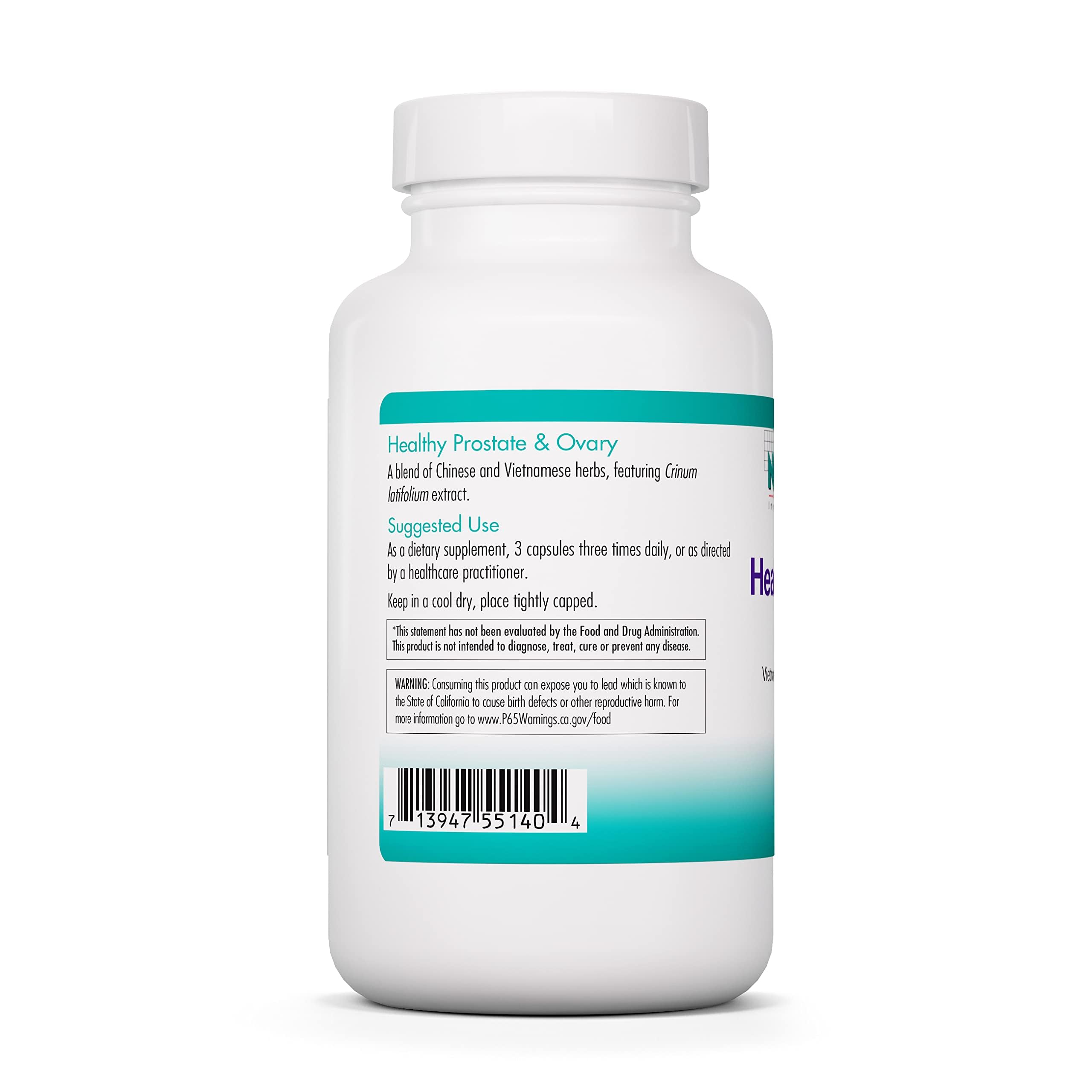 Crinum Latifolium herb blend in Nutricology supplement.