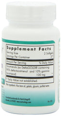 Closeup of Nutricology Tocotrienols capsules showing easy-to-swallow softgels