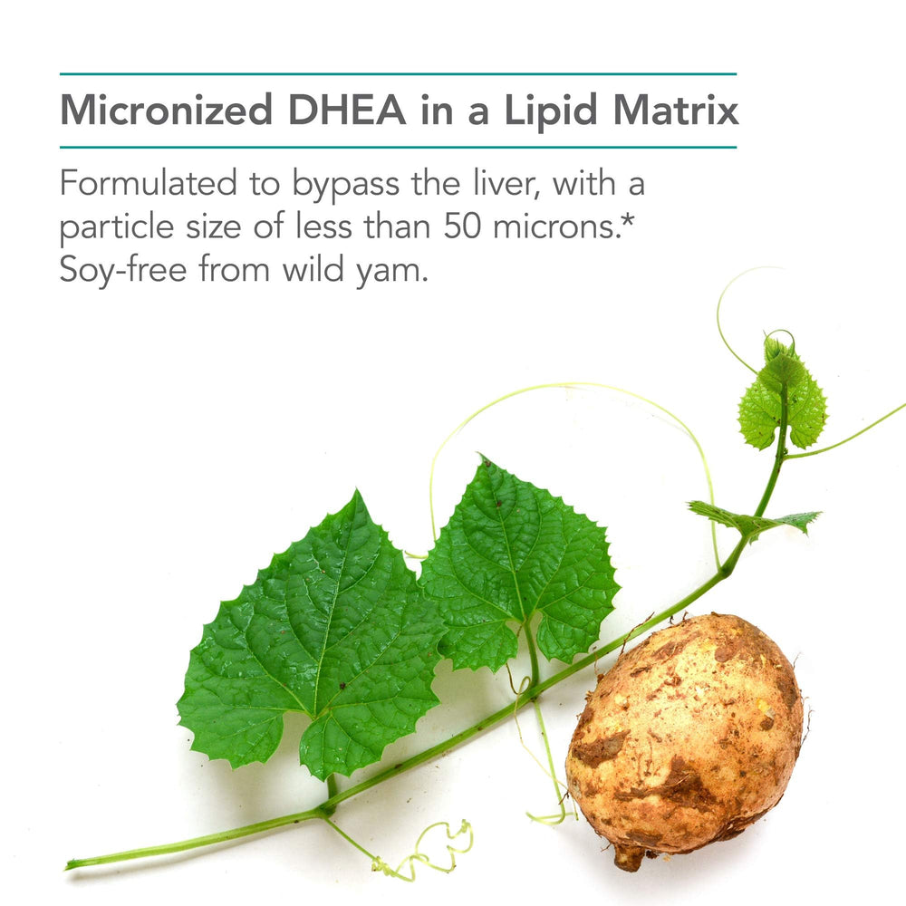 Nutricology DHEA 25mg label with full ingredient disclosure for transparency
