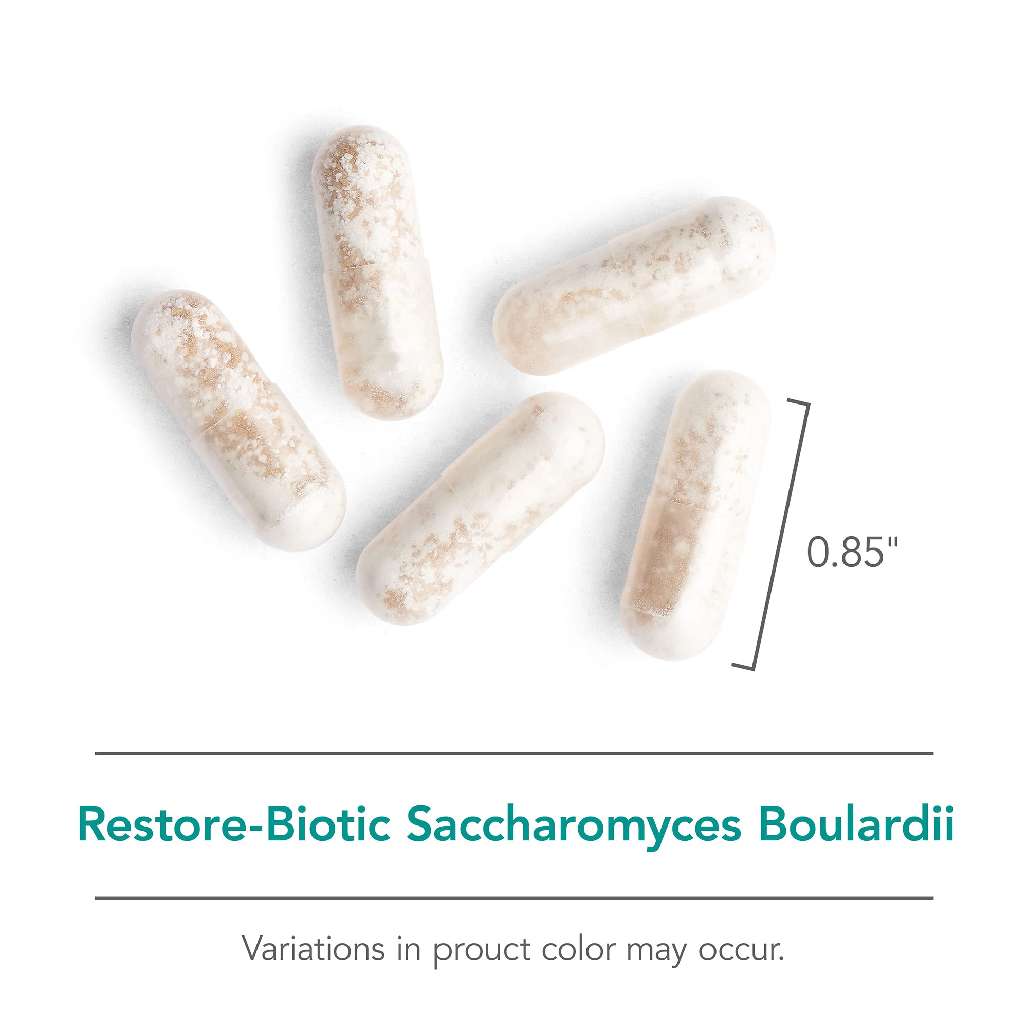 Nutricology Essential-Biotic Saccharomyces capsules for easy daily use and gut balance.