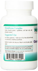 Nutricology Glutathione Complex ingredient scan highlighting NAC, ALA, and vitamin C benefits.