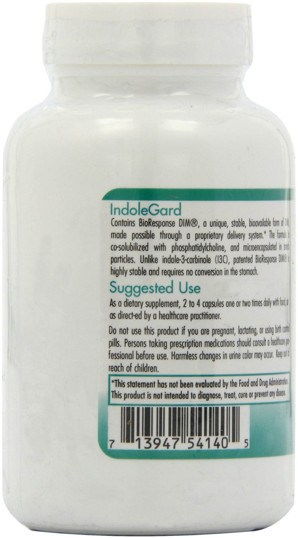 Nutricology IndoleGard bottle pour for easy daily intake