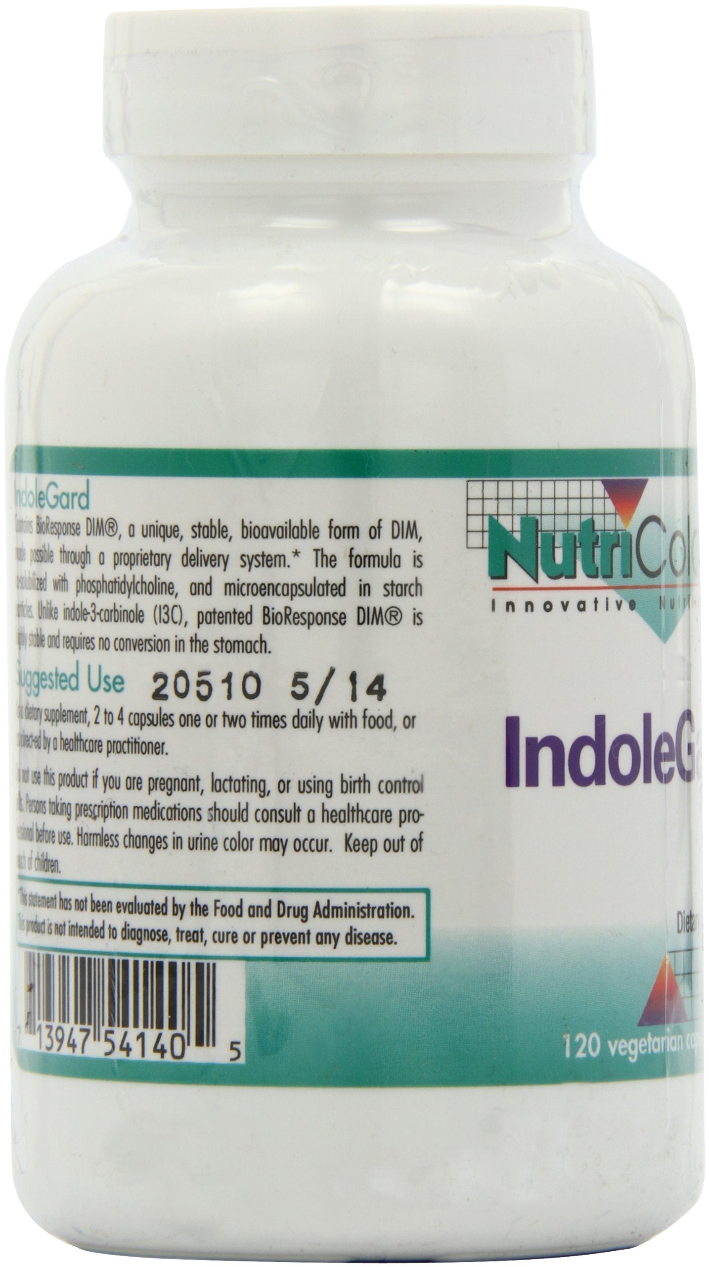 Nutricology IndoleGard packaging scene noting hypoallergenic heritage since 1979