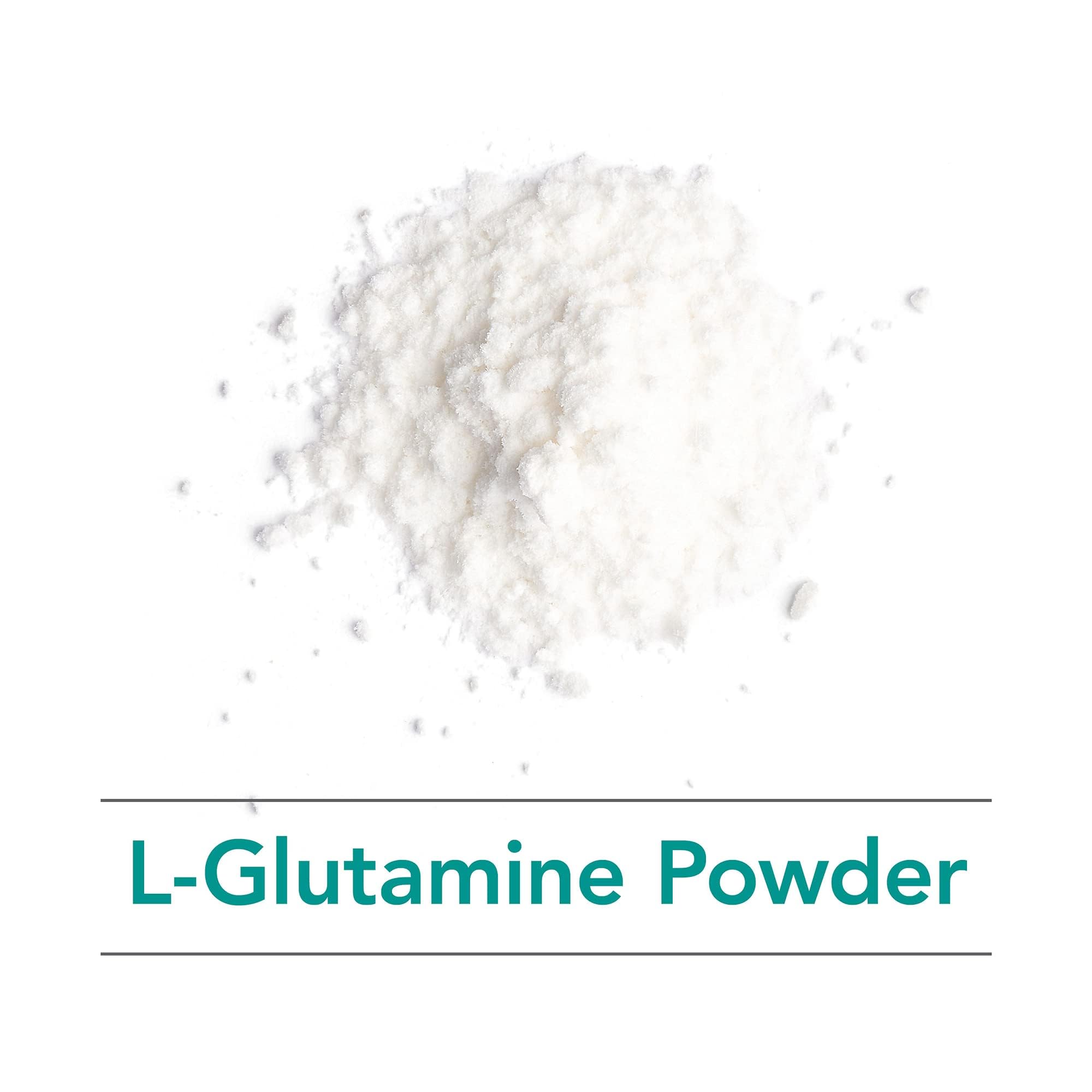 Nutricology L-Glutamine scoop with measuring line for precise serving.