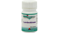 Nutricology Lumbrokinase bottle front supports daily circulatory wellness.