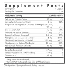 Nutricology MultiMin capsules close-up highlighting convenient daily capsules.