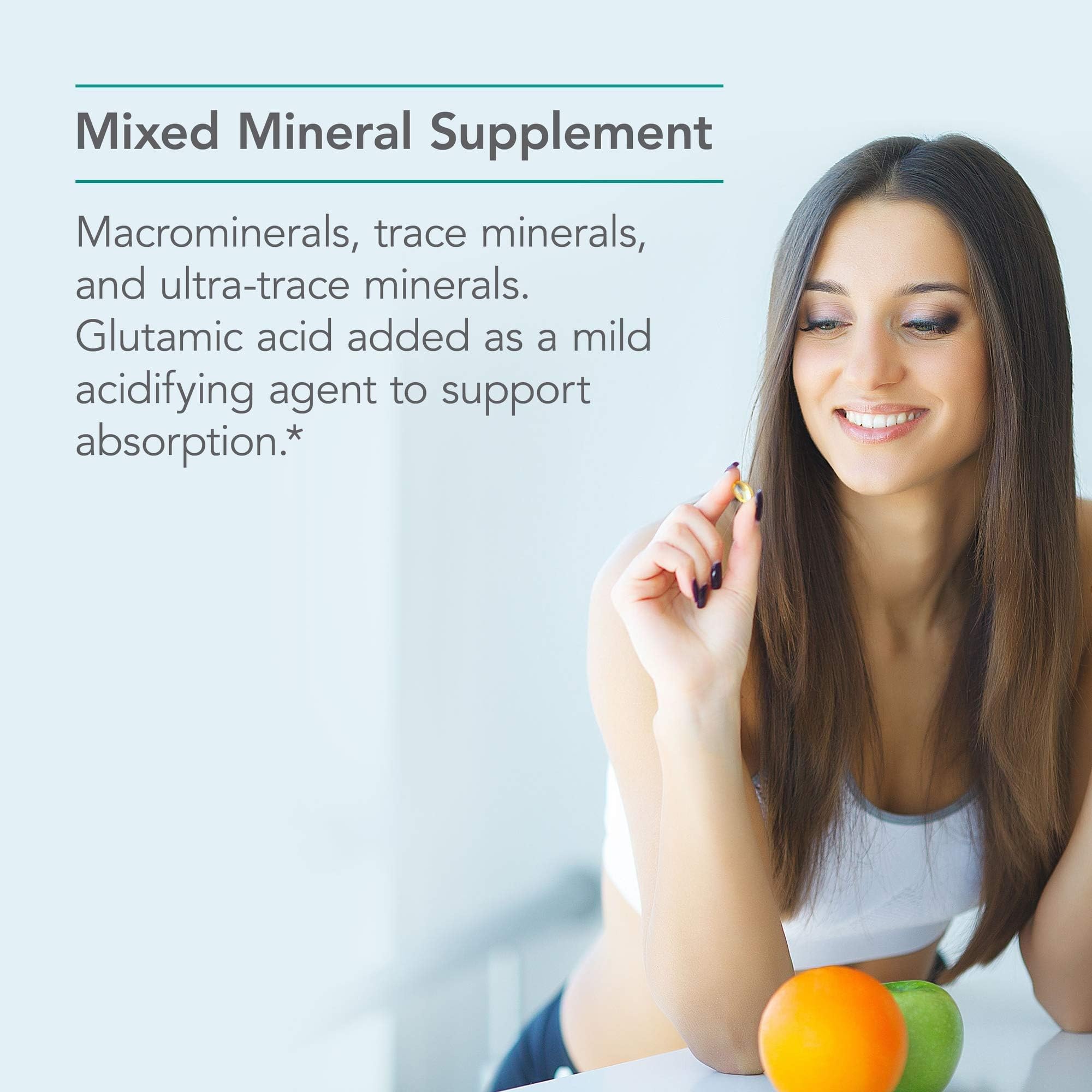 Quality-control seal on Nutricology MultiMin bottle signals strict standards.