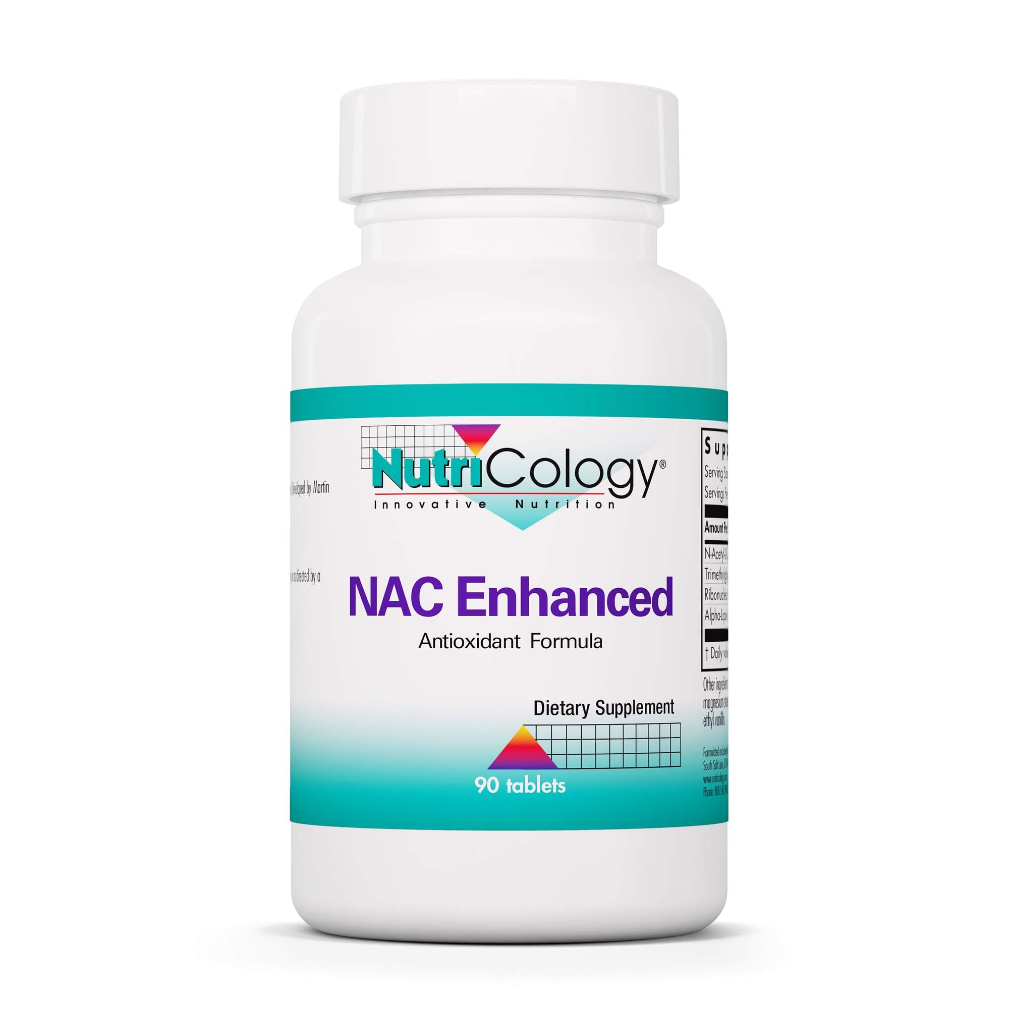Nutricology NAC Enhanced bottle front showing the product for daily immune support.