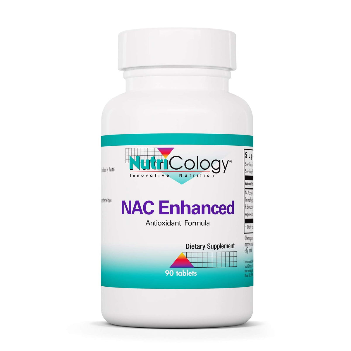 Nutricology NAC Enhanced bottle front showing the product for daily immune support.