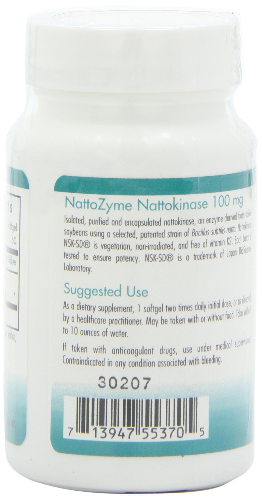 Nutricology NattoZyme hypoallergenic formula packaging emphasizing allergen-conscious design.