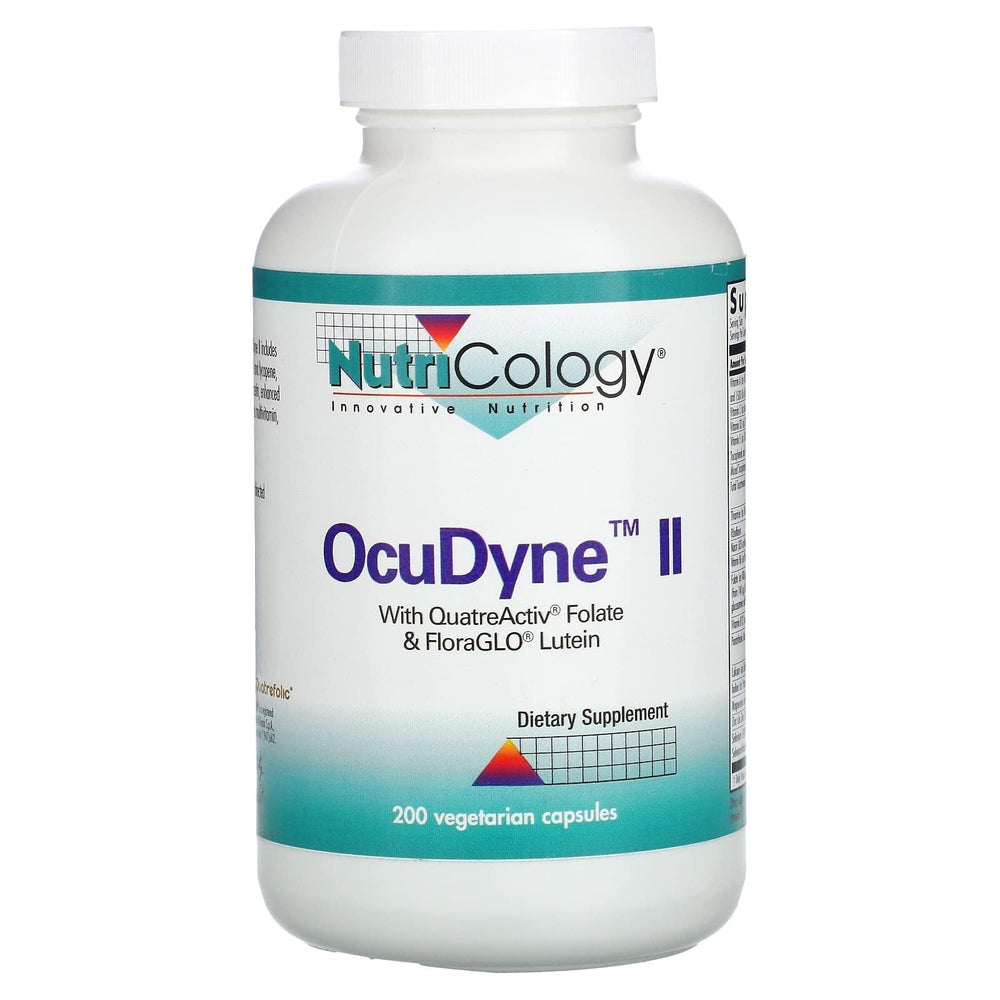 Nutricology Ocudyne II Vegicaps bottle for daily wellness support.