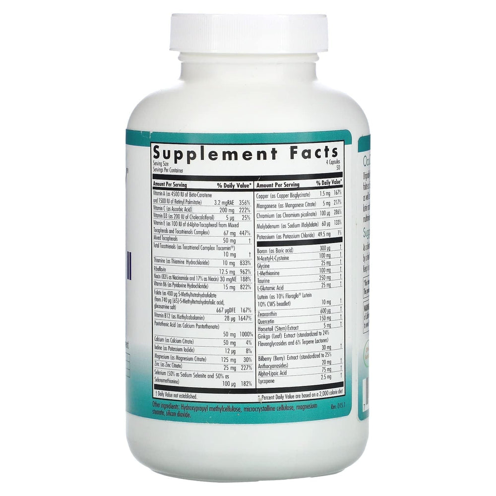 Nutricology Ocudyne II Vegicaps capsules closeup for herbal multivitamin use.