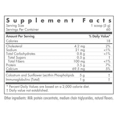 Nutricology colostrum scoop showing convenient serving