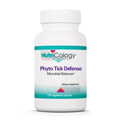 Nutricology Phyto Tick Defense bottle showing mushroom complex label for immune support