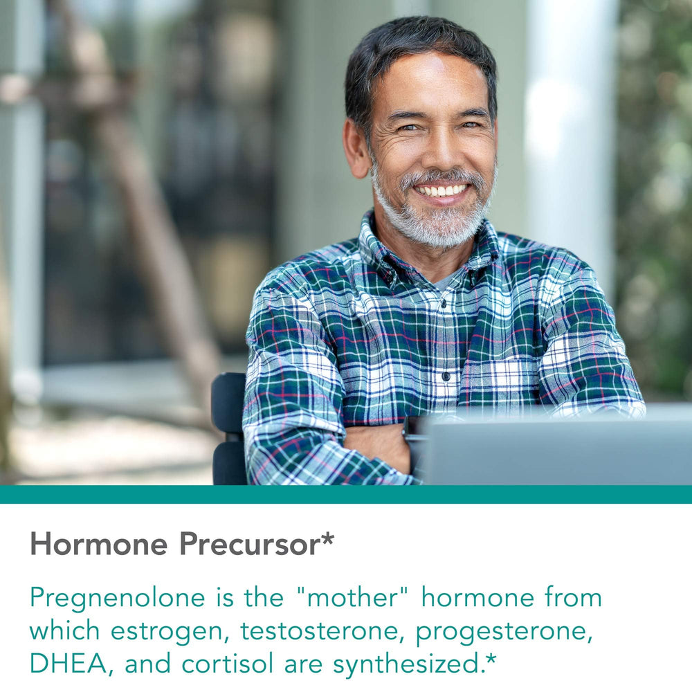 Nutricology Pregnenolone label highlights wild yam origin and plant sourcing