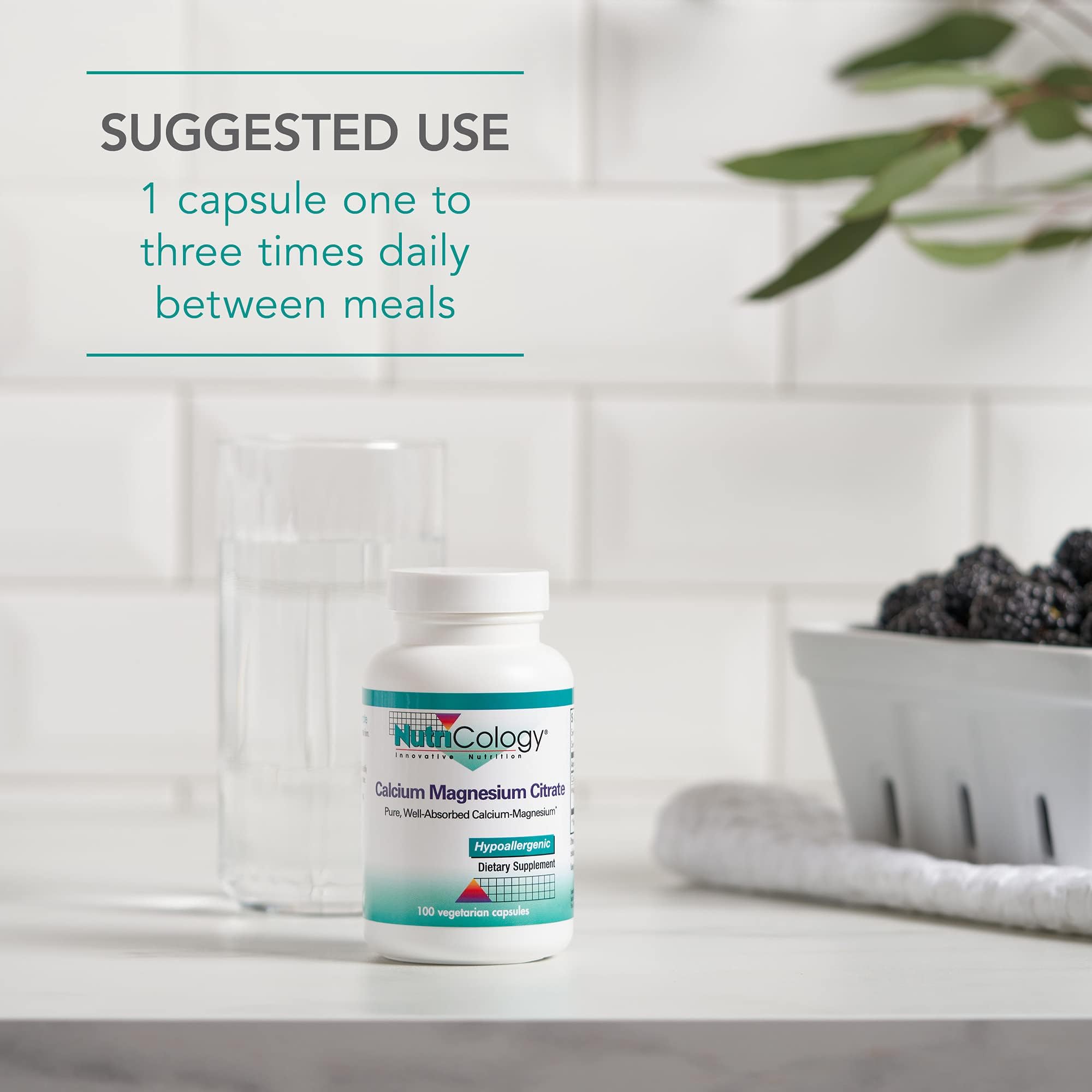 Nutricology quality-control imagery emphasizes pure ingredients and careful production.