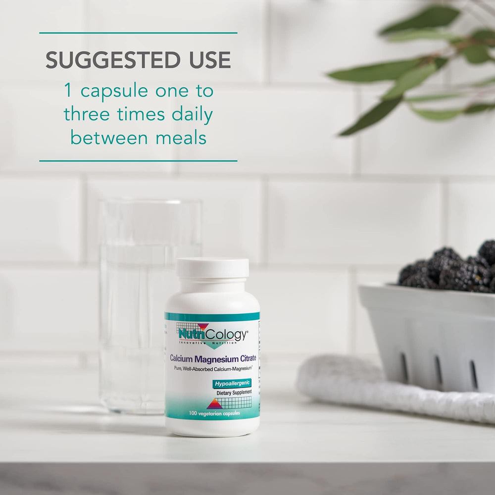 Nutricology quality-control imagery emphasizes pure ingredients and careful production.