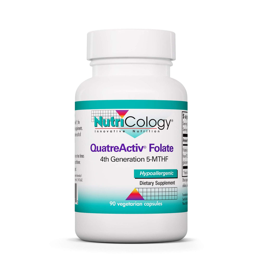 Nutricology QuatreActiv Folate bottle with capsules for daily use