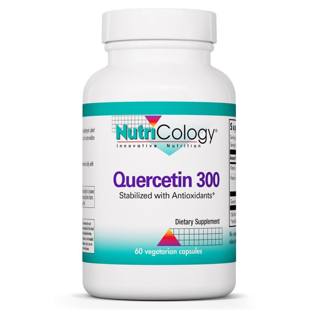 Nutricology Quercetin 300 bottle on shelf for daily wellness support