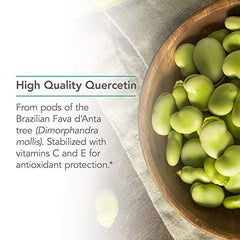 Nutricology Quercetin 300 capsules poured into hand for daily use