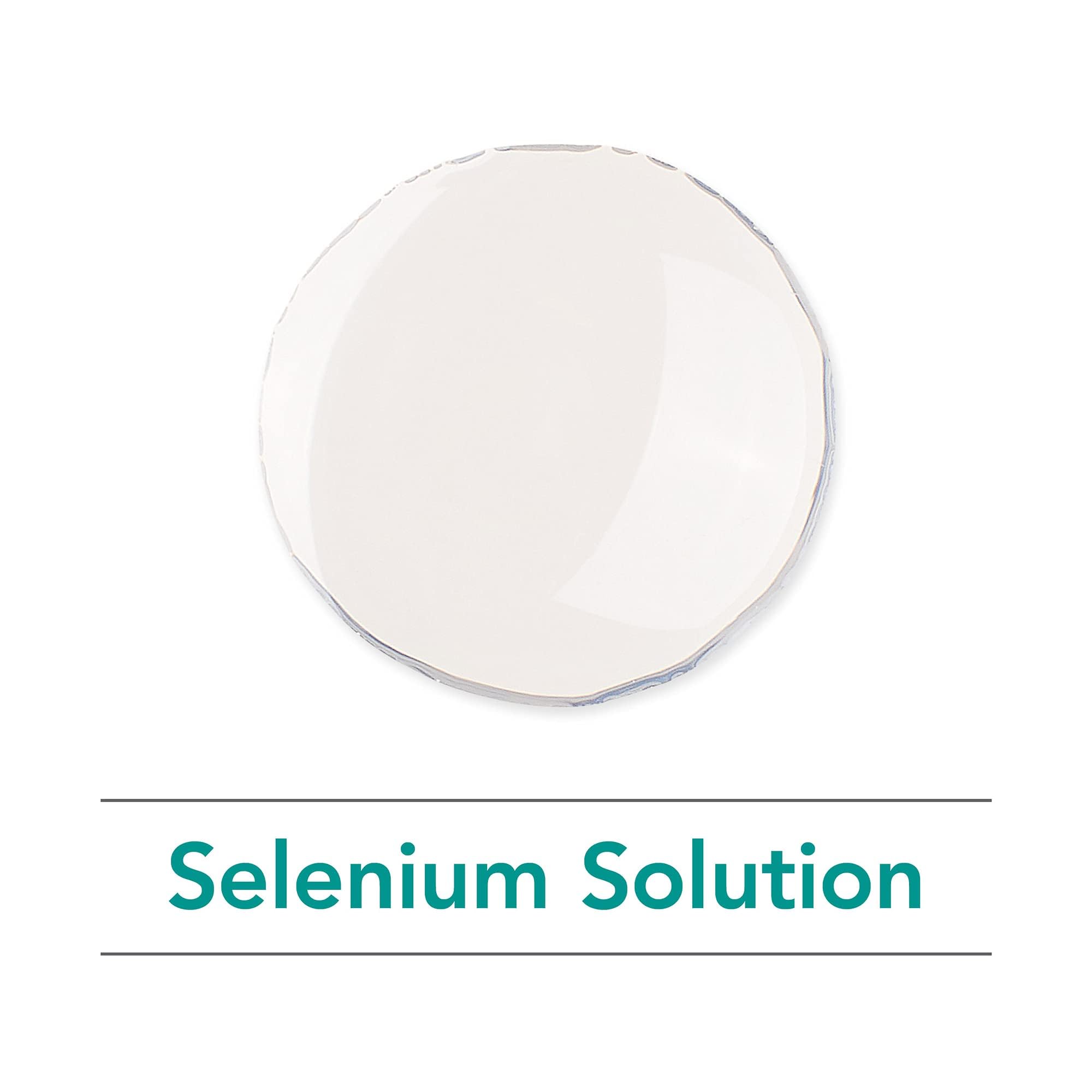 Packaging on a store shelf showcases Nutricology Selenium Solution branding.