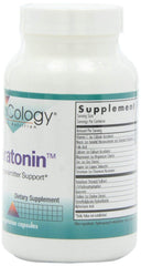 Nutricology Seratonin bottle label emphasizes quality ingredients and hypoallergenic heritage