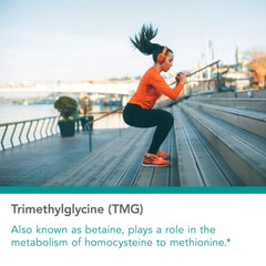 Nutricology TMG capsules in bottle for daily use.