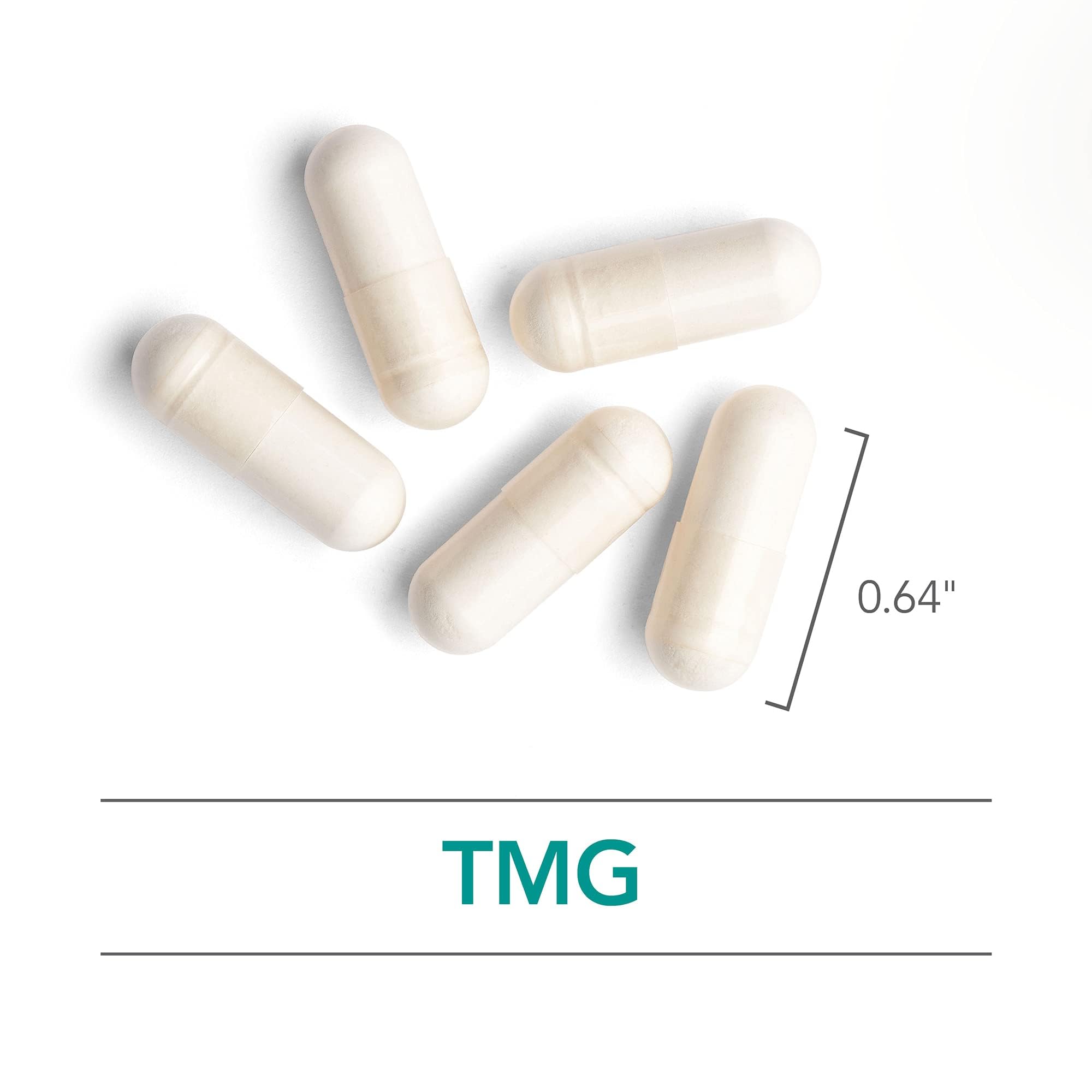 Nutricology TMG vegetarian capsules scene for convenient daily intake.