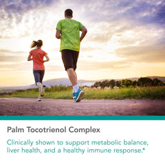 Label close-up on Nutricology Tocomin SupraBio showing ingredients and certifications.