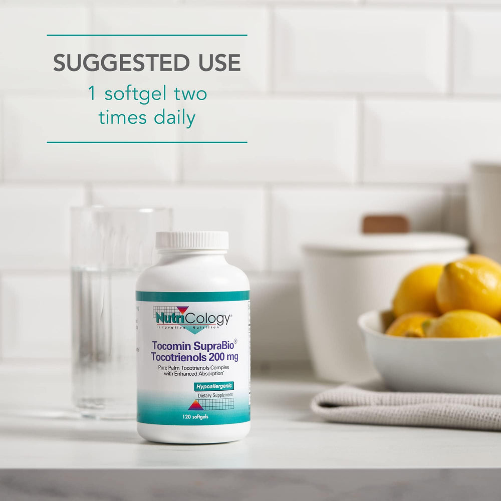 Nutricology Tocomin SupraBio RSPO logo highlights sustainable palm sourcing.