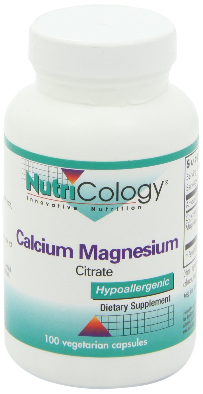 Nutricology vegetarian capsules depicted as plant-friendly mineral support.