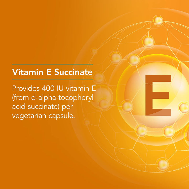 Nutricology Vitamin E Succinate capsule close-up for easy daily use.