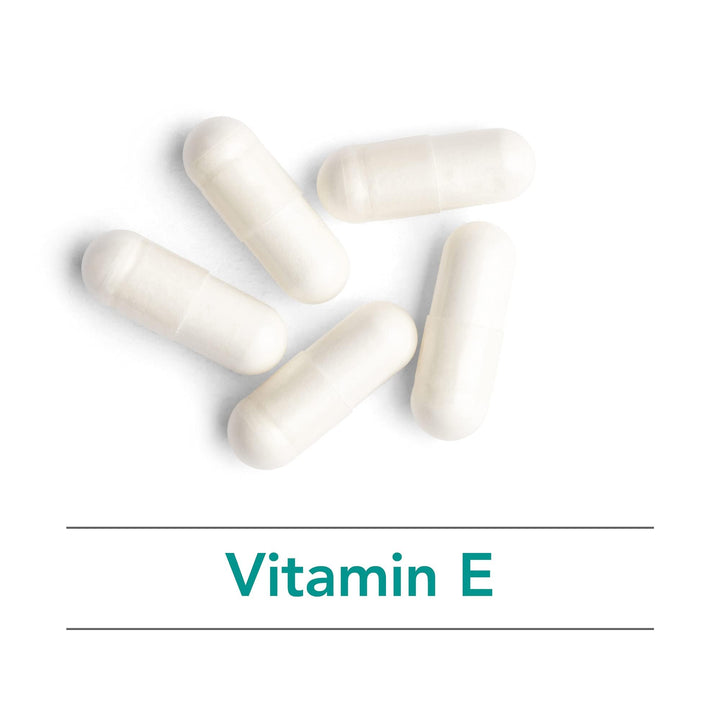 Nutricology Vitamin E Succinate label view emphasizes the D-alpha-tocopheryl succinate form.
