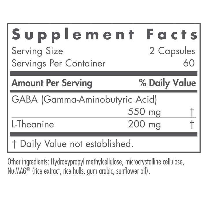 Close-up of Nutricology ZenMind capsules showing GABA and L-Theanine blend for relaxation